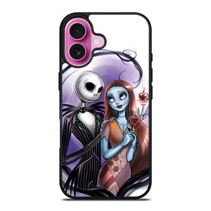 NIGHTMARE BEFORE CHRISTMAS JACK AND SALLY iPhone 16 Plus Case NIGHTMARE BEFORE CHRISTMAS JACK AND SALLY iPhone 16 Plus Case