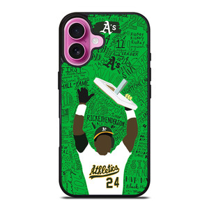 OAKLAND ATHLETICS RICKEY HENDERSON iPhone 16 Plus Case