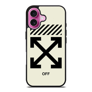 OFF WHITE LOGO iPhone 16 Plus Case