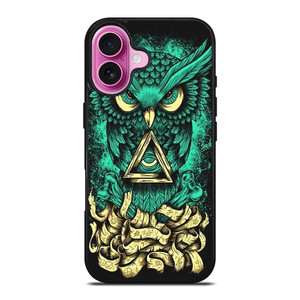OWL SUGAR SKULL TATTOO iPhone 16 Plus Case