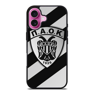 PAOK SALONIKA FC LOGO iPhone 16 Plus Case PAOK SALONIKA FC LOGO iPhone 16 Plus Case