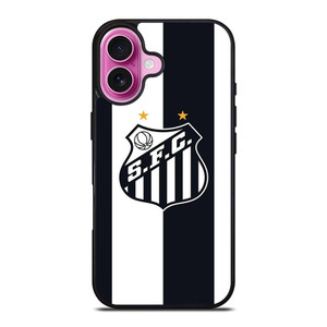SANTOS FC LOGO iPhone 16 Plus Case SANTOS FC LOGO iPhone 16 Plus Case