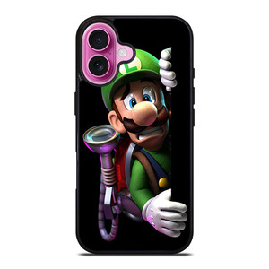 SCARED LUIGI SUPER MARIO BROS iPhone 16 Plus Case SCARED LUIGI SUPER MARIO BROS iPhone 16 Plus Case