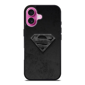 SUPERMAN BLACK LOGO iPhone 16 Plus Case