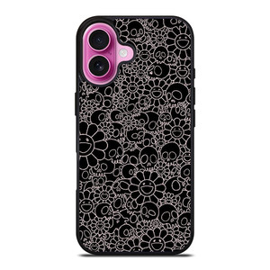 TAKASHI MURAKAMI BLACK SKULL iPhone 16 Plus Case