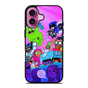 TEEN TITANS ART CARTOON iPhone 16 Plus Case TEEN TITANS ART CARTOON iPhone 16 Plus Case