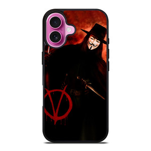 V FOR VENDETTA LOGO iPhone 16 Plus Case V FOR VENDETTA LOGO iPhone 16 Plus Case