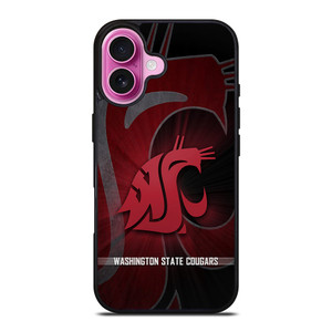WASHINGTON STATE COUGARS LOGO iPhone 16 Plus Case