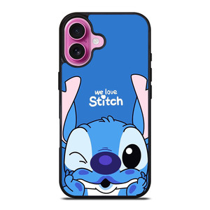 WE LOVE STITCH iPhone 16 Plus Case