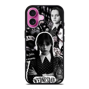 WEDNESDAY ART COLLAGE iPhone 16 Plus Case WEDNESDAY ART COLLAGE iPhone 16 Plus Case