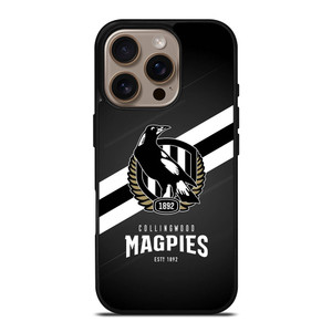 COLLINGWOOD MAGPIES LOGO AFL iPhone 16 Pro Case