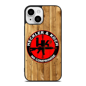 HECKLER AND KOCH LOGO WOODEN iPhone 13 Mini Case