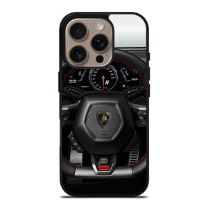 LAMBORGHINI STEERING WHEEL iPhone 16 Pro Case LAMBORGHINI STEERING WHEEL iPhone 16 Pro Case