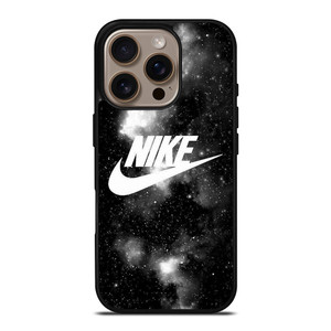 NIKE LOGO BLACK GALAXY iPhone 16 Pro Case NIKE LOGO BLACK GALAXY iPhone 16 Pro Case
