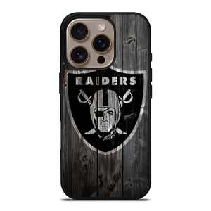 OAKLAND RAIDERS LOGO WOODEN iPhone 16 Pro Case