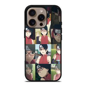 SARADA UCHIHA COLLAGE iPhone 16 Pro Case SARADA UCHIHA COLLAGE iPhone 16 Pro Case