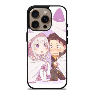 SUBARU AND EMILIA CHIBI iPhone 16 Pro Case
