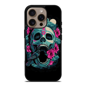 SUGAR SKULL FLOWERS TATTOO iPhone 16 Pro Case SUGAR SKULL FLOWERS TATTOO iPhone 16 Pro Case
