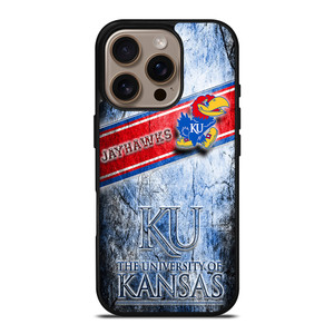 UNIVERSITY OF KANSAS JAYHAWKS LOGO iPhone 16 Pro Case UNIVERSITY OF KANSAS JAYHAWKS LOGO iPhone 16 Pro Case