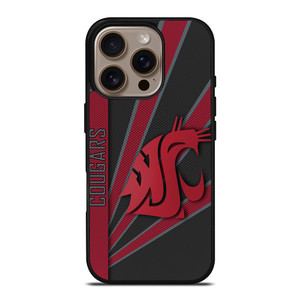 WASHINGTON STATE COUGARS ICON iPhone 16 Pro Case WASHINGTON STATE COUGARS ICON iPhone 16 Pro Case