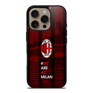WE ARE AC MILAN iPhone 16 Pro Case WE ARE AC MILAN iPhone 16 Pro Case