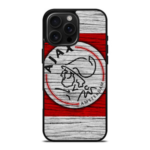 AJAX AMSTERDAM LOGO WOODEN iPhone 16 Pro Max Case