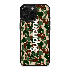BAPE CAMO SUPREME iPhone 16 Pro Max Case