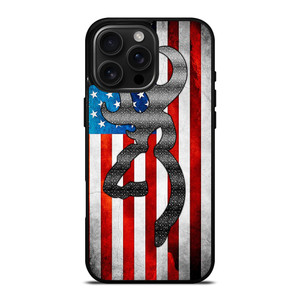 BROWNING AMERICAN FLAG iPhone 16 Pro Max Case