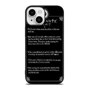 RULES OF THE DEATH NOTE iPhone 13 Mini Case RULES OF THE DEATH NOTE iPhone 13 Mini Case