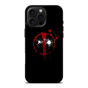 DEADPOOL SUPERHERO LOGO iPhone 16 Pro Max Case DEADPOOL SUPERHERO LOGO iPhone 16 Pro Max Case