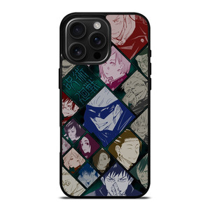 JUJUTSU KAISEN CHARACTERS ANIME iPhone 16 Pro Max Case JUJUTSU KAISEN CHARACTERS ANIME iPhone 16 Pro Max Case