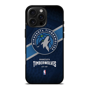 MINNESOTA TIMBERWOLVES LOGO 3 iPhone 16 Pro Max Case