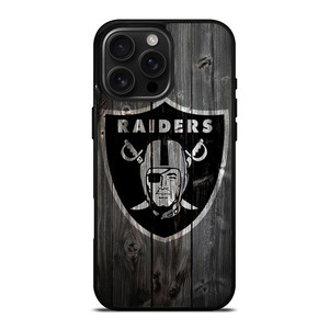 OAKLAND RAIDERS LOGO WOODEN iPhone 16 Pro Max Case OAKLAND RAIDERS LOGO WOODEN iPhone 16 Pro Max Case