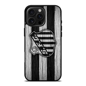 SANTOS FC WOODEN iPhone 16 Pro Max Case SANTOS FC WOODEN iPhone 16 Pro Max Case