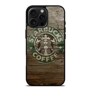 STARBUCKS COFFEE LOGO WOODEN iPhone 16 Pro Max Case