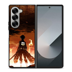 ATTACK ON TITAN EREN YEAGER 2 Samsung Z Fold 6 Case ATTACK ON TITAN EREN YEAGER 2 Samsung Z Fold 6 Case