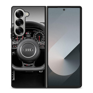 AUDI LOGO STREERING WHEEL Samsung Z Fold 6 Case