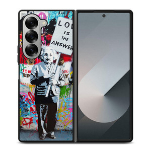 BANKSY EINSTEIN Samsung Z Fold 6 Case