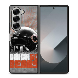 CHICAGO BEARS HELMET 2 Samsung Z Fold 6 Case CHICAGO BEARS HELMET 2 Samsung Z Fold 6 Case