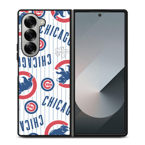 CHICAGO CUBS PATTERN Samsung Z Fold 6 Case CHICAGO CUBS PATTERN Samsung Z Fold 6 Case