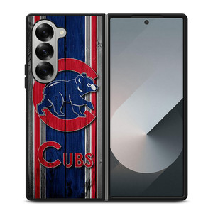 CHICAGO CUBS WOODEN Samsung Z Fold 6 Case CHICAGO CUBS WOODEN Samsung Z Fold 6 Case