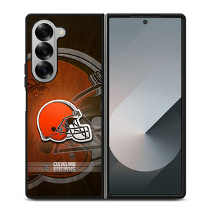 CLEVELAND BROWNS LOGO Samsung Z Fold 6 Case CLEVELAND BROWNS LOGO Samsung Z Fold 6 Case