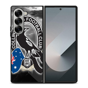 COLLINGWOOD MAGPIES AFL LOGO Samsung Z Fold 6 Case COLLINGWOOD MAGPIES AFL LOGO Samsung Z Fold 6 Case