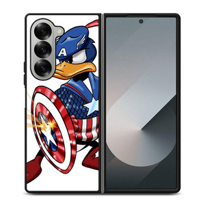 DAFFY DUCK CAPTAIN AMERICA 2 Samsung Z Fold 6 Case DAFFY DUCK CAPTAIN AMERICA 2 Samsung Z Fold 6 Case