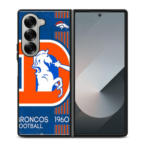 DENVER BRONCOS RETRO LOGO Samsung Z Fold 6 Case