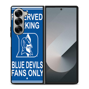 DUKE BLUE DEVILS PARKING SIGNS Samsung Z Fold 6 Case DUKE BLUE DEVILS PARKING SIGNS Samsung Z Fold 6 Case