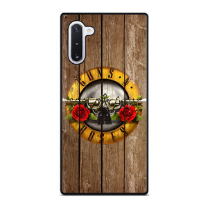 GUN AND ROSES LOGO WOODEN Samsung Galaxy Note 10 Case GUN AND ROSES LOGO WOODEN Samsung Galaxy Note 10 Case