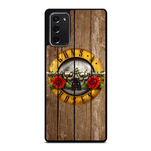 GUN AND ROSES LOGO WOODEN Samsung Galaxy Note 20 Case GUN AND ROSES LOGO WOODEN Samsung Galaxy Note 20 Case