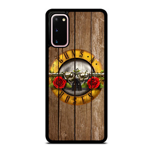 GUN AND ROSES LOGO WOODEN Samsung Galaxy S20 Case