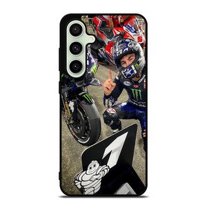 MAVERICK VINALES HELMET 2 Samsung Galaxy S24 FE Case
